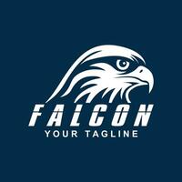 einfach Falke Vektor Logo Design, Logo geeignet zum Sport Team, Medien Unternehmen, und sichern Agentur