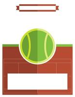Tennis Spiel Flyer Illustration vektor