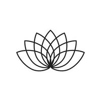 Lotus Logos Vektor Vorlage Symbol Element Natur