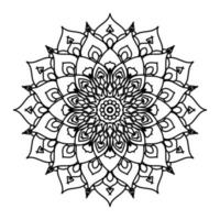 mandalas för målarbok. dekorativa runda smycken. vintage dekorativa element. orientaliskt mönster, vektorillustration. mandala för henna, mehndi, tatuering, dekoration vektor