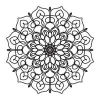 Mandalas für Malbuch. dekorative runde Ornamente. Vintage dekorative Elemente. orientalisches Muster, Vektorillustration. Mandala für Henna, Mehndi, Tattoo, Dekoration vektor