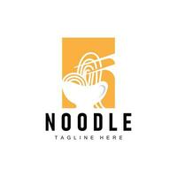 Ramen Nudel Logo einfach Nudel und Schüssel Design Inspiration Chinesisch Essen Vorlage Illustration vektor