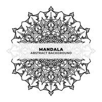 Mandala indisches Henna-Tattoo-Muster oder abstrakter Hintergrund vektor