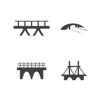 Brücke Logo Vorlage Vektor Icon Illustration