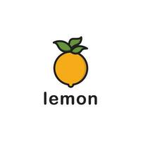 Zitrone Logo einfach Vektor Illustration