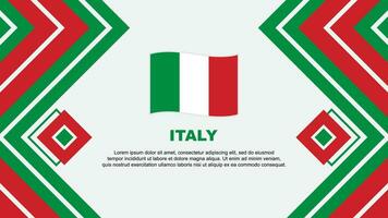 Italien flagga abstrakt bakgrund design mall. Italien oberoende dag baner tapet vektor illustration. Italien design