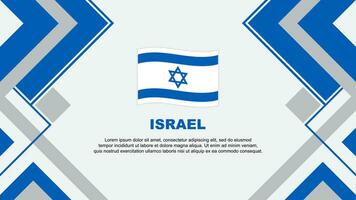 Israel Flagge abstrakt Hintergrund Design Vorlage. Israel Unabhängigkeit Tag Banner Hintergrund Vektor Illustration. Israel Banner