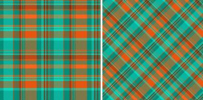 prüfen Textur nahtlos von Hintergrund Tartan Textil- mit ein Stoff Vektor Muster Plaid. einstellen im modisch Farben zum stilvoll Wachstuch und andere Küche Dekor.