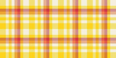 leer Vektor Stoff Textil, Schicht Hintergrund Tartan Textur. genäht Plaid prüfen nahtlos Muster im Licht und Gelb Farben.