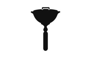 ein Küche Werkzeug Silhouette schwarz Vektor kostenlos