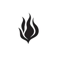 brand flamma ikon vektor design symbol av kraft och energi. platt stil