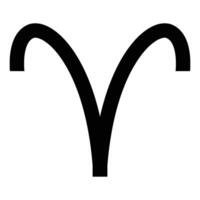 Widder Tierkreis Symbol Symbol vektor