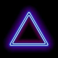 Neon- abstrakt Dreieck. vektor