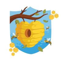 Honigbienenschutz vektor