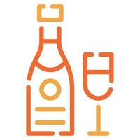 champagne ikon för uiux, webb, app, infografik, etc vektor