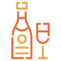 Champagner Symbol zum uiux, Netz, Anwendung, Infografik, usw vektor