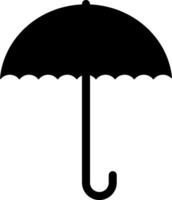 Regenschirm Silhouette Symbol Vektor Illustration