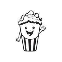 Popcorn Vektor Bilder, Logo, Illustration