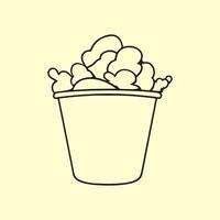 Popcorn Vektor Bilder, Logo, Illustration