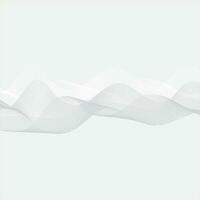 modern einfach abstrakt Weiß grau Asche Farbe wellig Luft Linie Muster Kunst auf kalt Weiß Farbe Hintergrund vektor