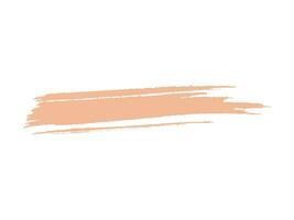 Farbe von das Jahr 2024 Pfirsich Flaum Stichprobe Vektor Farbe Bürste Stelle Hand gemalt modisch Farbe Hintergrund Tinte kritzeln tupfen Clip Art