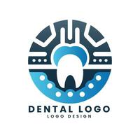 Zahnarzt Dental Klinik Logo Design Vektor Vorlage