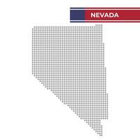 gepunktet Karte von Nevada Zustand vektor