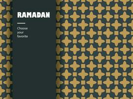 Arabisch Muster islamisch Ramadan Hintergrund nahtlos Vektor Hintergrund Zier
