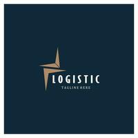 logistik logo symbol illustration vektor design verteilung symbol lieferung von waren wirtschaft finanzen