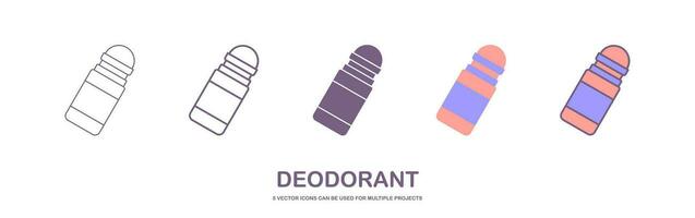 deodorant ikon. linjär vektor illustration från göra upp samling. översikt deodorant ikon vektor. tunn linje symbol för använda sig av på webb och mobil appar, logotyp, skriva ut media.