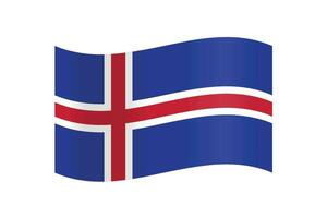 Vektor Island Flagge Hintergrund Illustration Textur