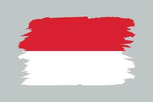 Vektor Illustration von Indonesien Flagge