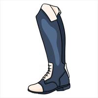 Outfit Reiterkleidung für Jockey Boots Illustration im Cartoon-Stil vektor