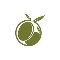 Olive Logo Vektor Vorlage Symbol Element Natur