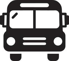 ein Bus Symbol Vektor Silhouette schwarz Farbe 20