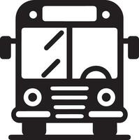 en buss ikon vektor silhuett svart Färg 13