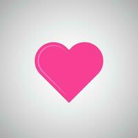 rosa hjärta vektor