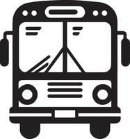 en buss ikon vektor silhuett svart Färg 25