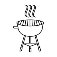 Grill Symbol Vektor. Grill Illustration unterzeichnen. Picknick Symbol oder Logo. vektor