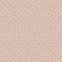 brun abstrakt geometrisk japansk överlappande cirklar rader och vågor mönster vektor