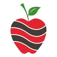 Apfel Logo Design Konzept vektor