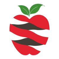 äpple logotyp design begrepp vektor