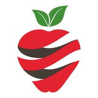 Apfel Logo Design Konzept vektor