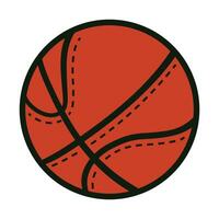 Basketball Vektor zum drucken, Basketball Symbol, Basketball Vektor Illustration, bunt isoliert Vektor