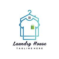 Wäsche Logo Vorlage mit modern Konzept und Geschäft Prämie Vektor