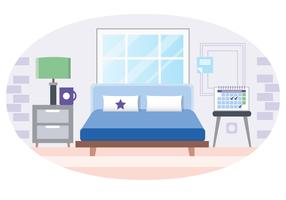 Vektor-Schlafzimmer-Illustration