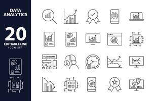 Präzision Einsichten rationalisiert Netz Symbole zum Daten Analyse, Statistiken, und Analytik - - minimalistisch Gliederung Sammlung im Vektor Illustration. Taschenrechner, Daten, Datenbank, entdecken, Fokus, Gang, Wachstum