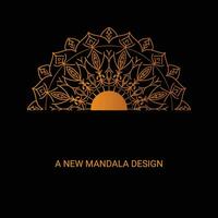 Neu Mandala golden Farbe vektor
