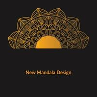 neues Mandala-Design vektor