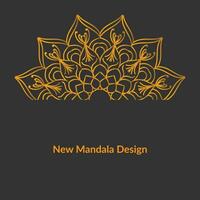 neues Mandala-Design vektor